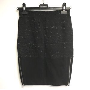 ARITZIA Wilfred Stretch Pencil Skirt Black 4